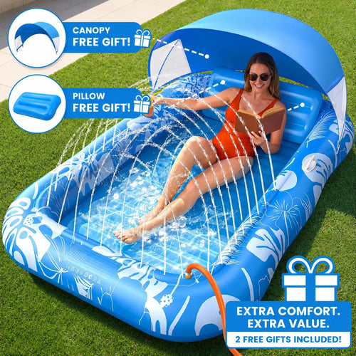 CoolTan™ Tanning Pool Lounger - Pure XO