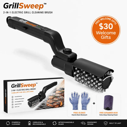 GrillSweep™ Father’s Day Electric BBQ Brush - Pure XO