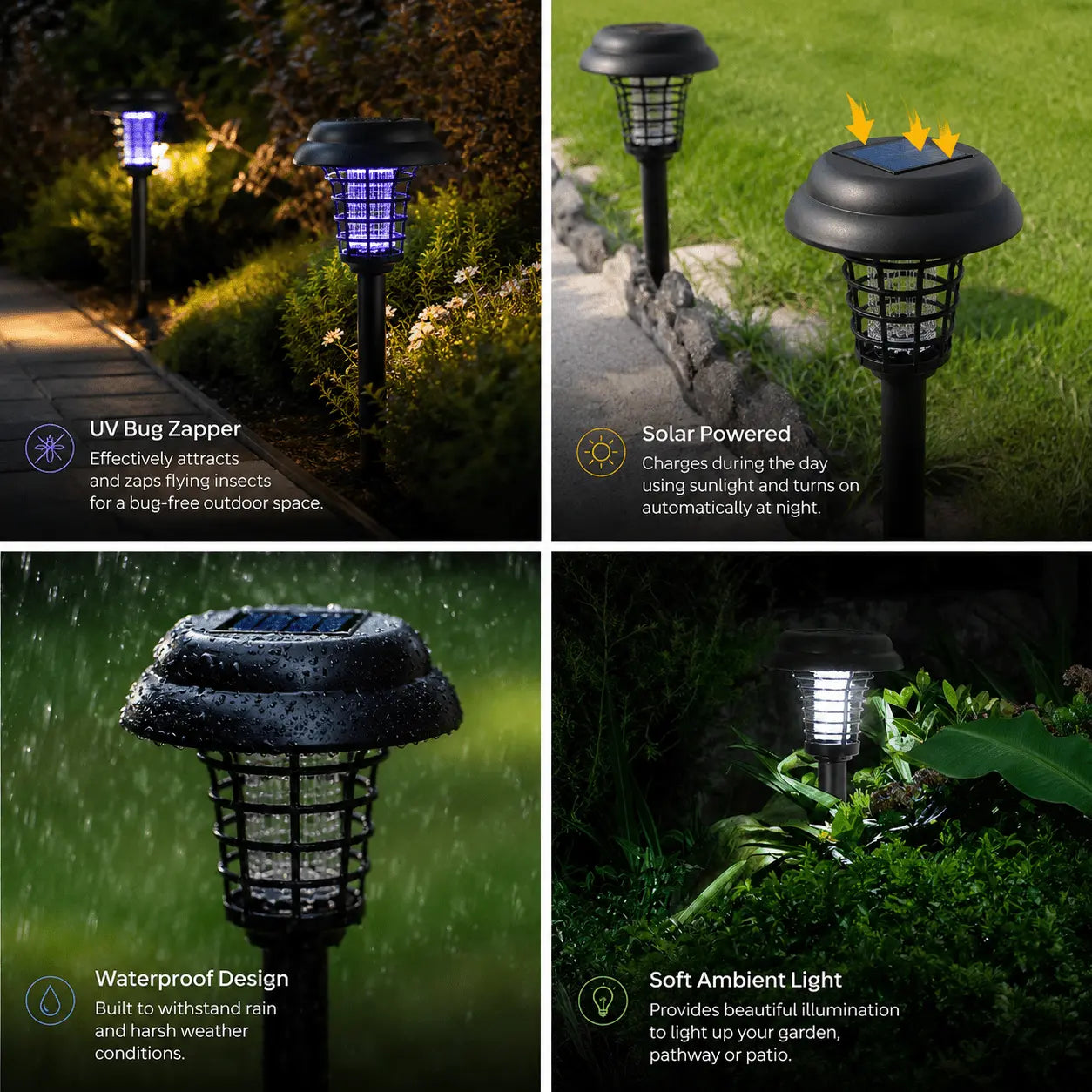 BugGuard™ Solar Bug Zapper - Pure XO